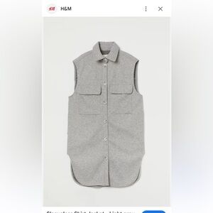 H&M Light Gray Sleeveless Vest
